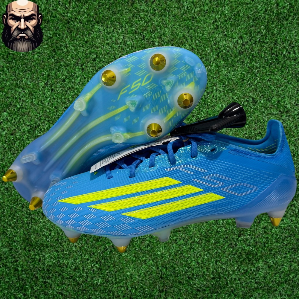 adidas F50 Elite SG Ice Cold Precision JQ1465 Men's Size 4 Soccer Cleats Blue